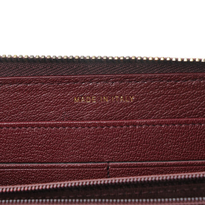 Chanel Patent Quilted Zip Around Wallet Burgundy 7 of 8