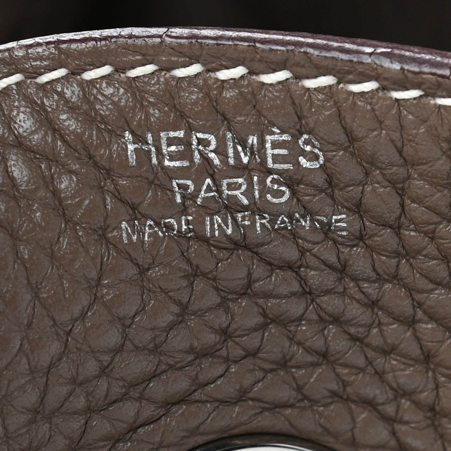 Hermes Taurillon Clemence Lindy 34 Etoupe 6 of 13