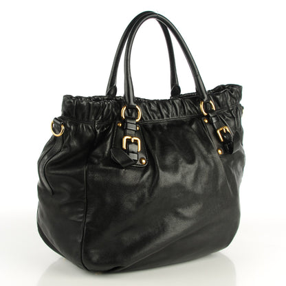 Prada Soft Calf Hobo Nero Black 4 of 8