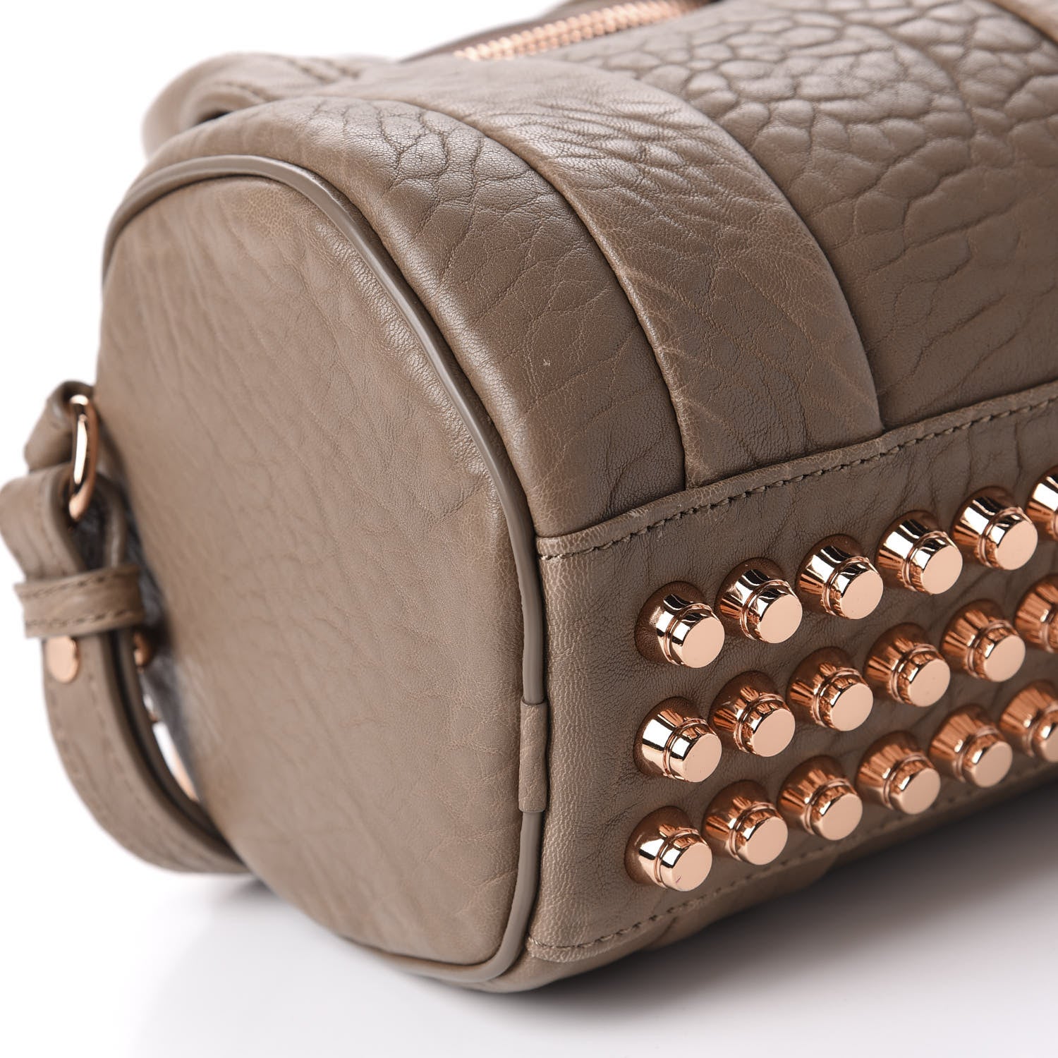 Alexander Wang Pebbled Lambskin Mini Rockie Latte Rose Gold Hardware 6 of 9