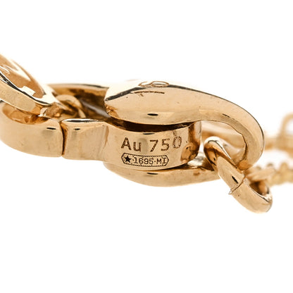Gucci 18K Yellow Gold Diamond Star GG Station Bracelet 5 of 6