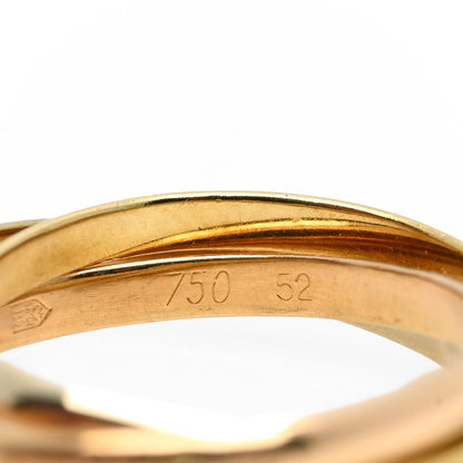 Cartier 18K Pink Yellow White Gold Extra Small Les Must De Cartier Trinity Ring 52 6 4 of 4