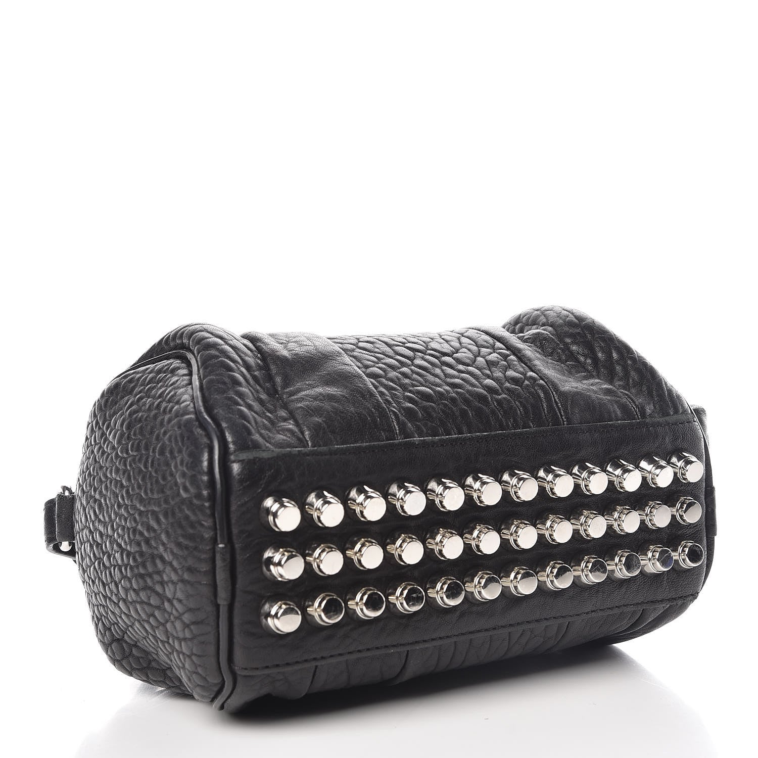 Alexander Wang Pebbled Lambskin Mini Rockie Black Rhodium Hardware 4 of 12