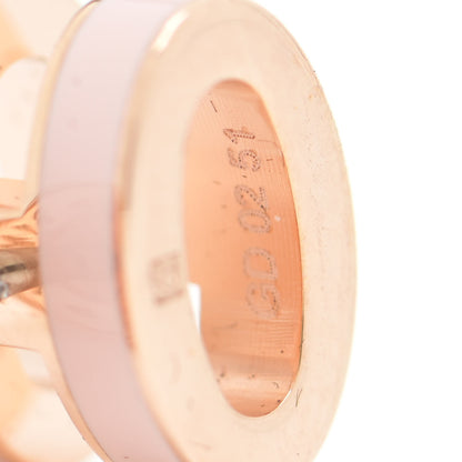 Hermes Rose Gold Lacquered Mini Pop H Earrings Rose Dragee 6 of 7