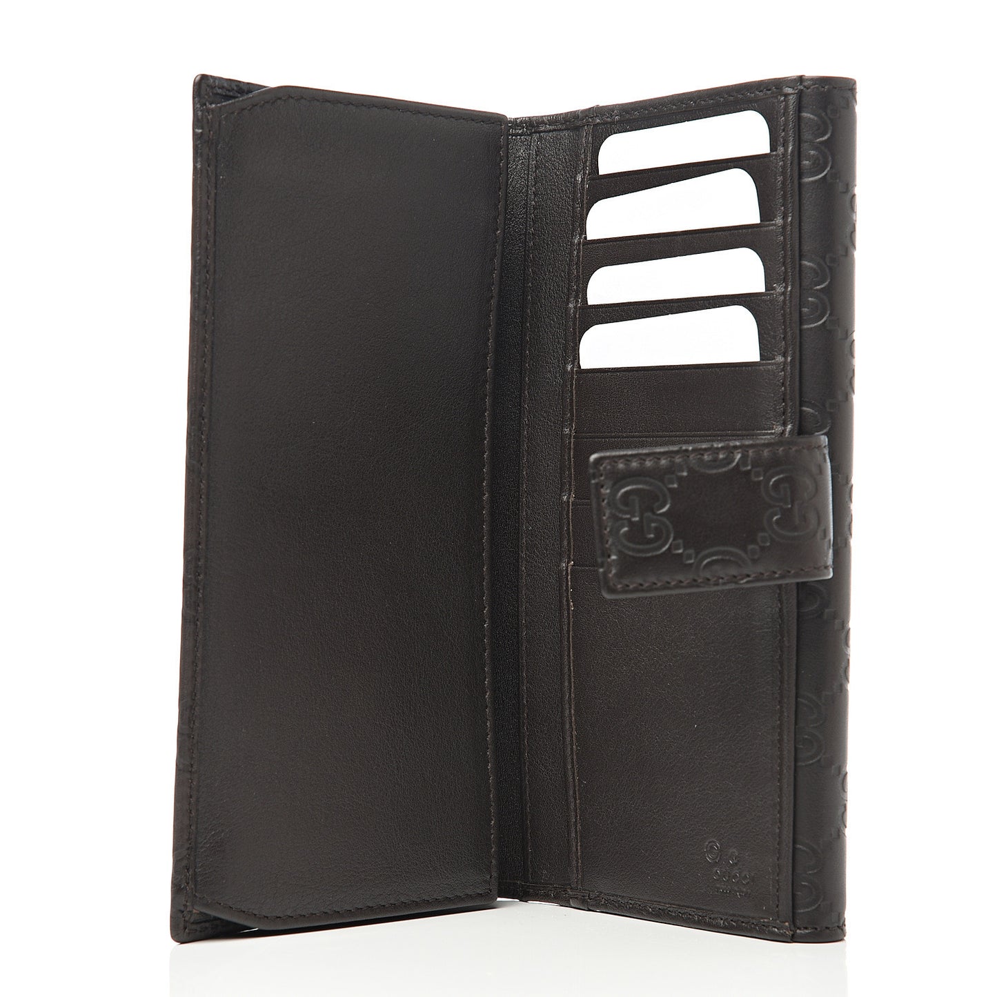 Guccissima Eclipse Continental Flap Wallet Dark Brown