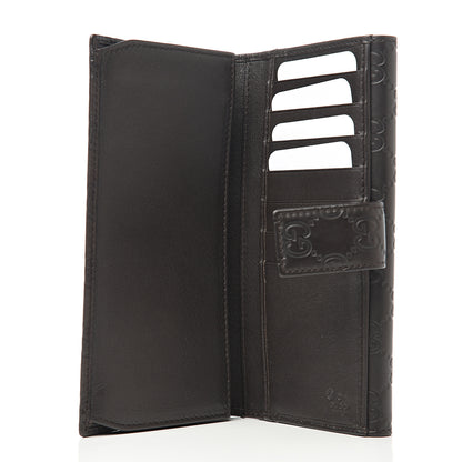 Gucci Guccissima Eclipse Continental Flap Wallet Dark Brown 4 of 6