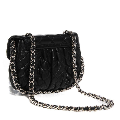 Chanel Washed Lambskin Chain Around Mini Flap Black 4 of 7