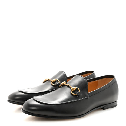 Gucci Calfskin Horsebit Mens Jordaan Loafers 7 Black 7 of 20