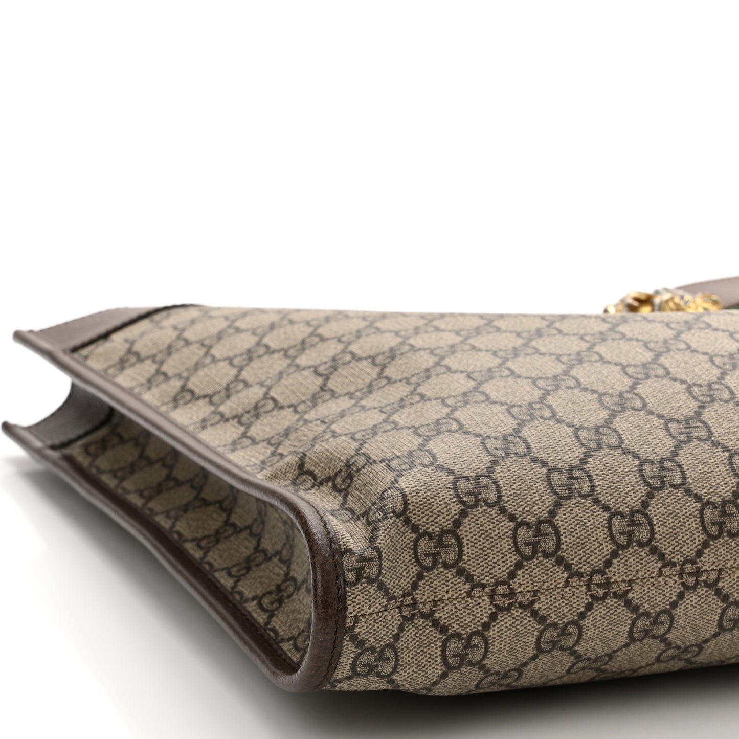 GG Supreme Monogram Large Rajah Chain Tote Beige New Acero