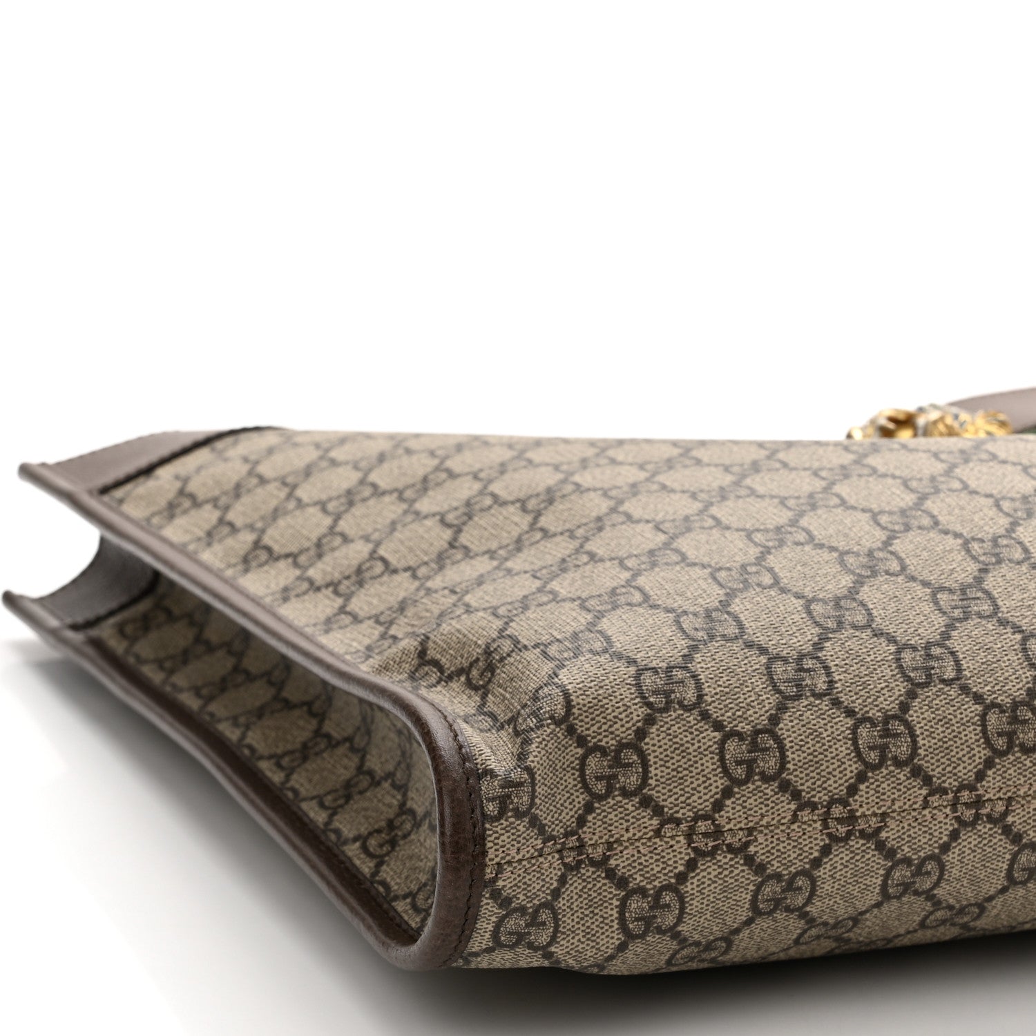 Gucci GG Supreme Monogram Large Rajah Chain Tote Beige New Acero 9 of 10