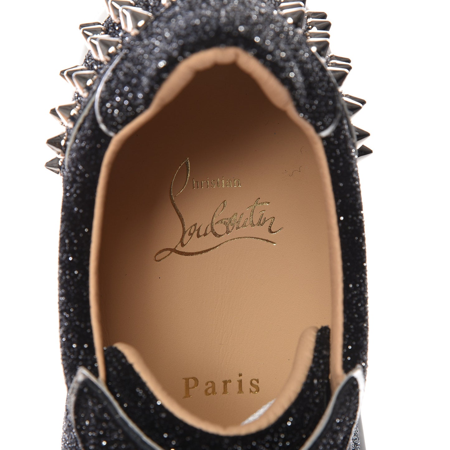 Crosta Womens Vieira Spiked Flat Comete Sneakers 39.5 Black Silver