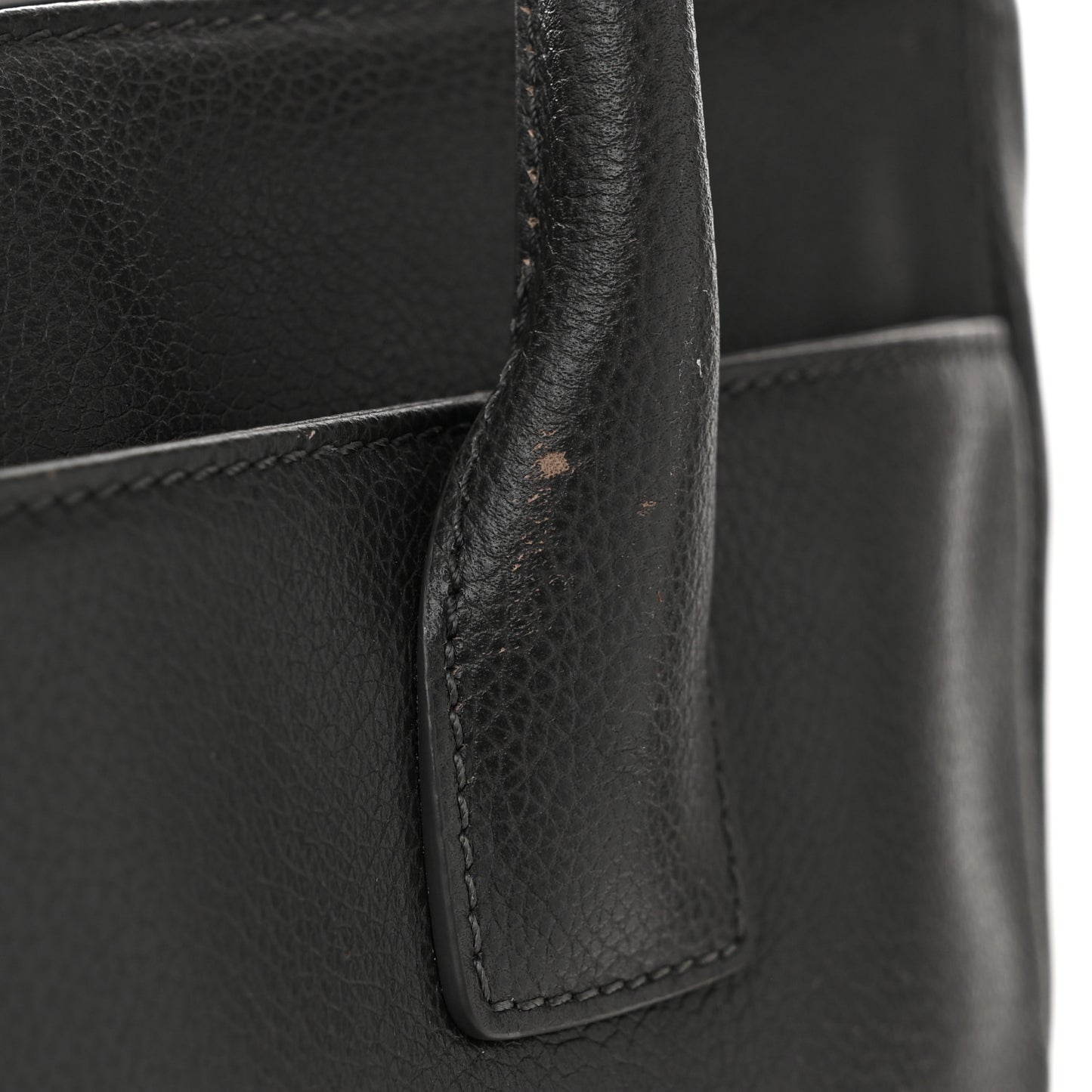 Calfskin Tall Cerf Tote Anthracite