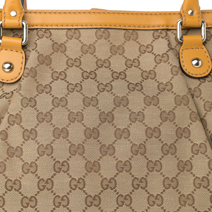 Gucci Monogram Medium Sukey Top Handle Tote Yellow 8 of 10