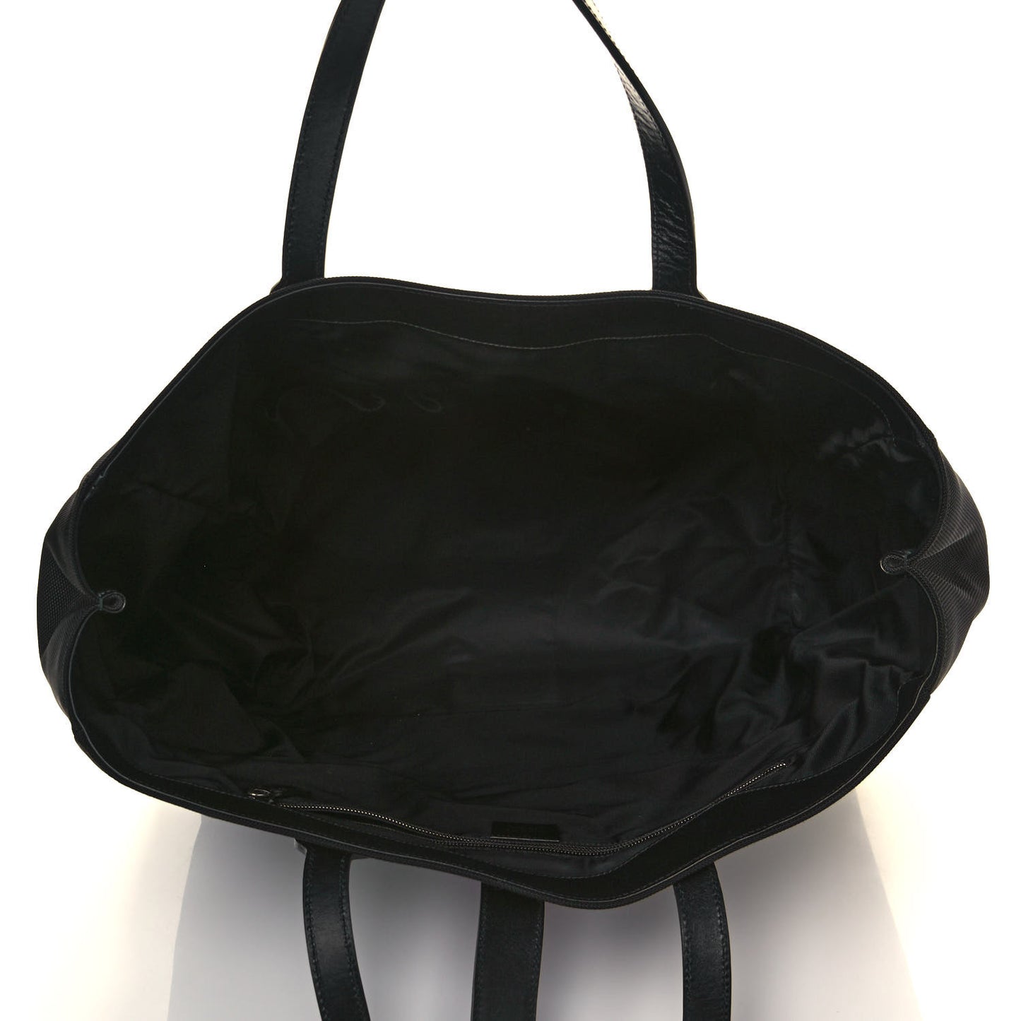 Techno Canvas Web Single Buckle Tote Black