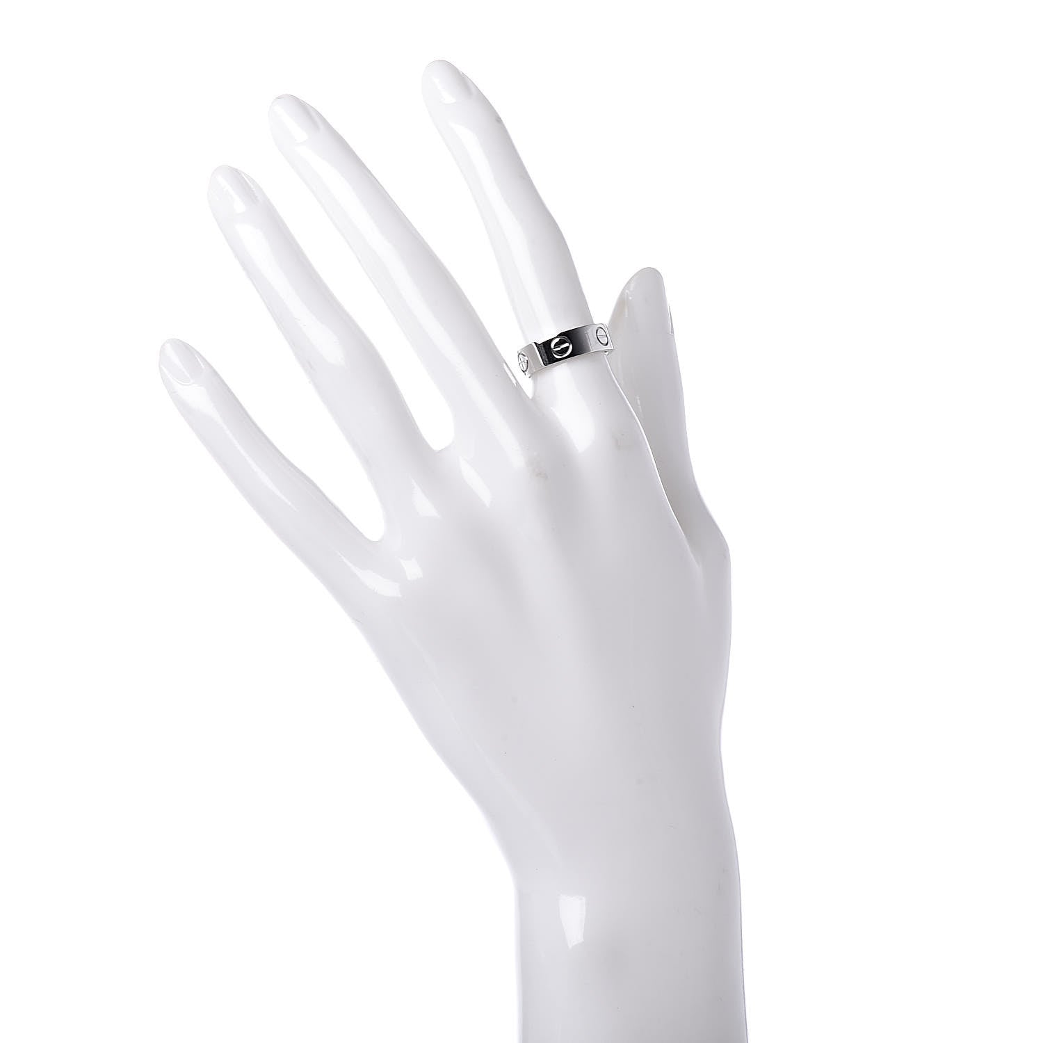 Cartier 18K White Gold 5.5mm LOVE Ring 50 5.25 2 of 4