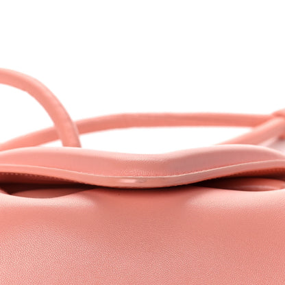 Bottega Veneta Lambskin Small Beak Triangle Flap Shoulder Bag Peachy Silver 9 of 11