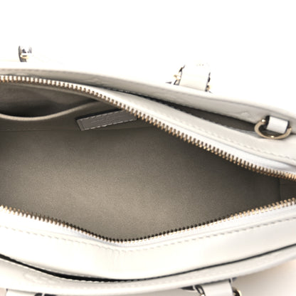 Louis Vuitton Calfskin Embossed Monogram OnTheGo East West White 5 of 10