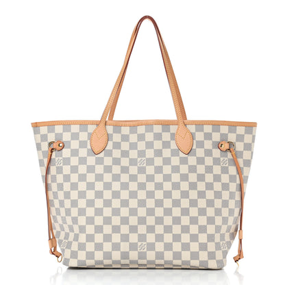 Louis Vuitton Damier Azur Neo Neverfull MM Rose Ballerine 3 of 15