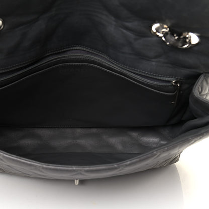 Chanel Lambskin Quilted Jumbo Single Flap Grey 7 of 8
