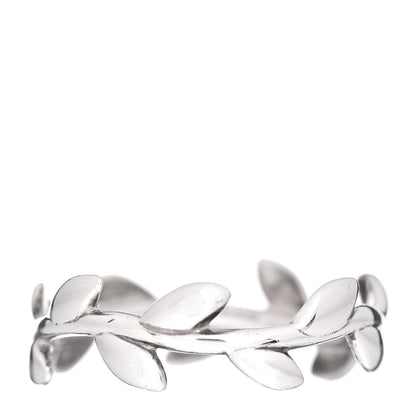 Tiffany Sterling Silver Paloma Picasso Narrow Olive Leaf Band Ring 54 7 1 of 4