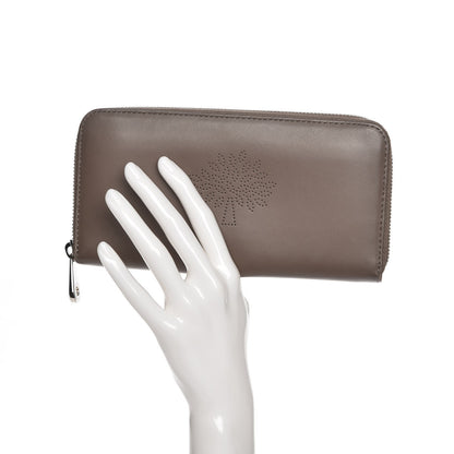 Mulberry Nappa Blossom Zip Around Long Wallet Taupe 2 of 9