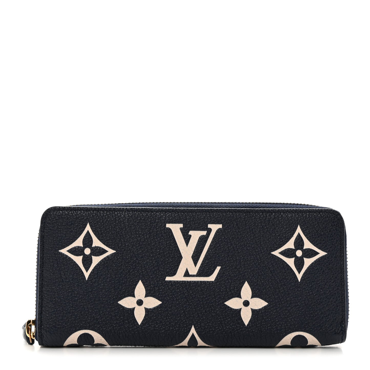 LOUIS VUITTON Empreinte Monogram Giant Clemence Wallet Dark Blue