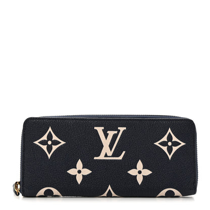 Louis Vuitton LOUIS VUITTON Empreinte Monogram Giant Clemence Wallet Dark Blue 1 of 7