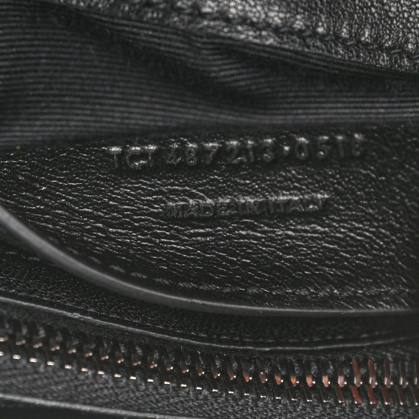 Sheepskin Matelasse Chevron Monogram Medium College Bag Black