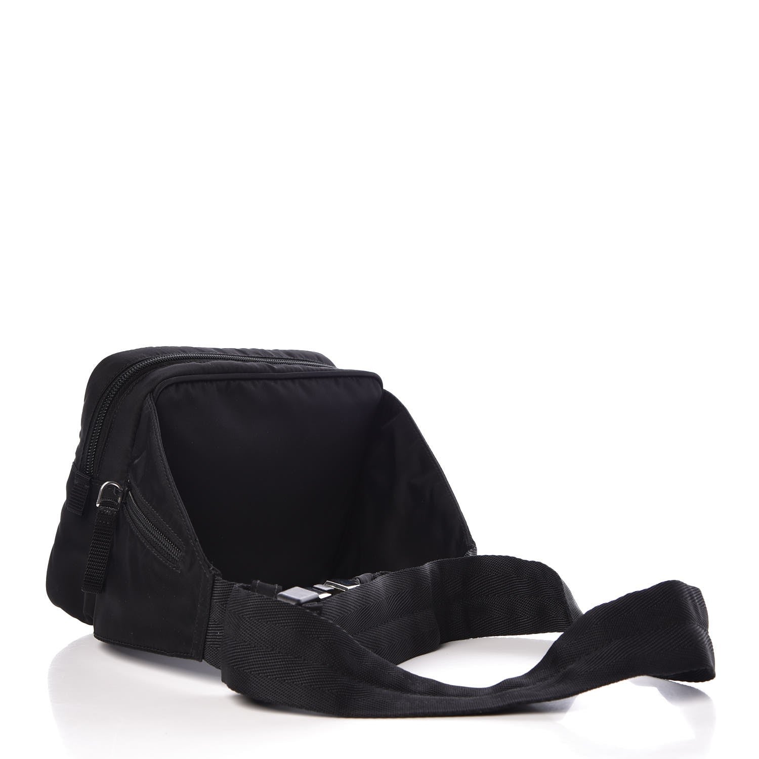 Prada Tessuto Nylon Belt Bag Black 3 of 13