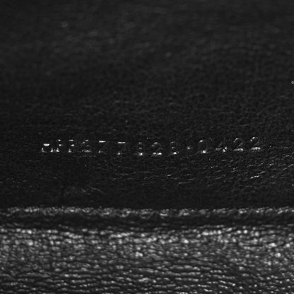 Saint Laurent Grain De Poudre Matelasse Chevron Monogram Chain Wallet Black 8 of 12