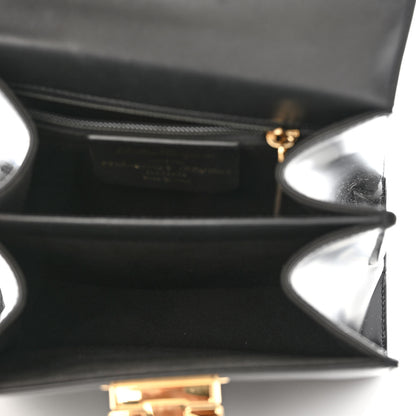 Salvatore Ferragamo Brushed Off Calfskin Iconic Top Handle Bag Black 5 of 11