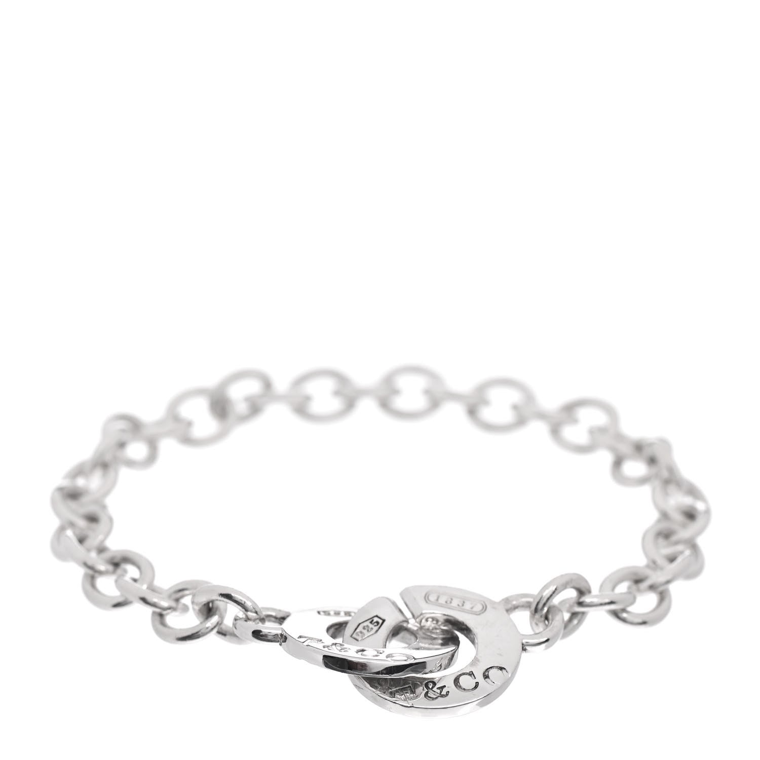 Tiffany Sterling Silver 1837 Circle Clasp Bracelet 1 of 4
