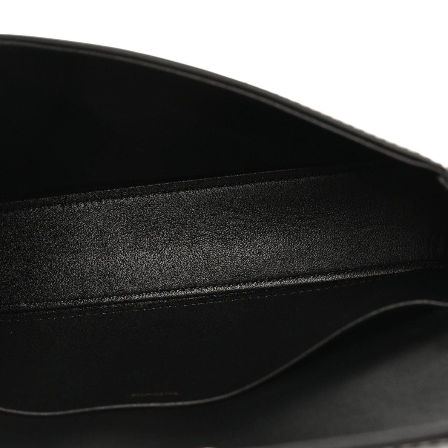 Celine Shiny Calfskin Triomphe Shoulder Bag Black 5 of 9