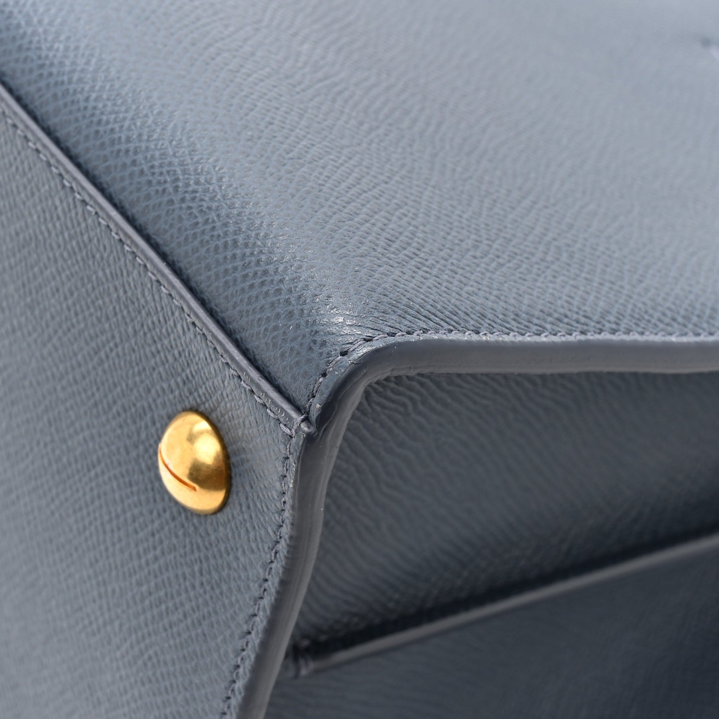 Grained Calfskin Large St. Honore Tote Blue