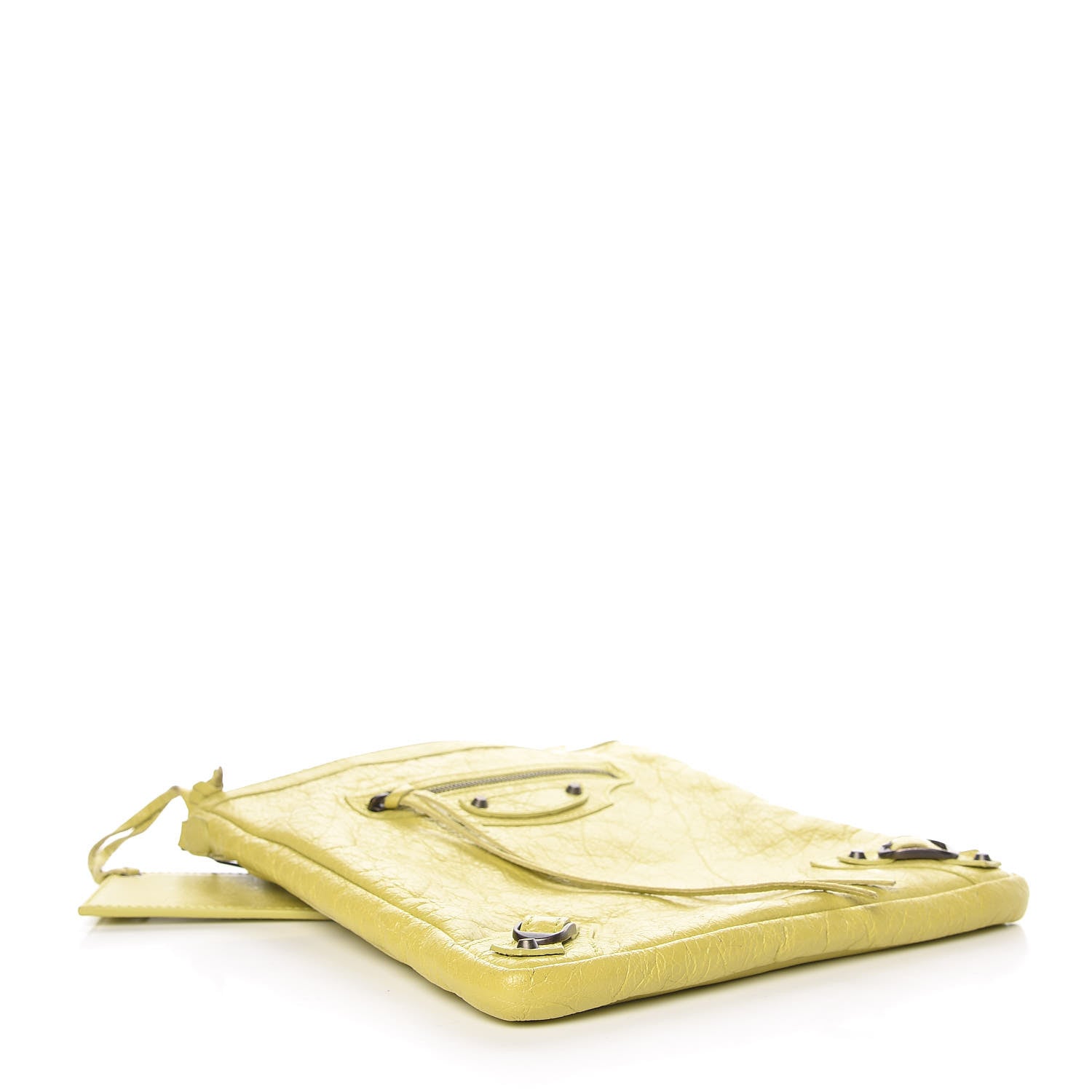 Balenciaga Agneau Classic Hardware Flat Crossbody Jaune Poussin 4 of 13