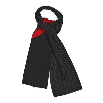 Fendi Wool FF Scarf Fango Moro Rosso 1 of 3