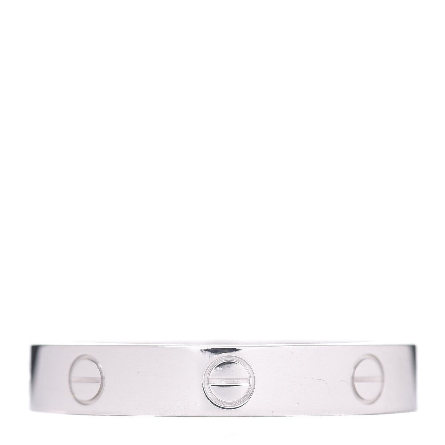 18K White Gold 3.5mm LOVE Wedding Band Ring 63 10.25