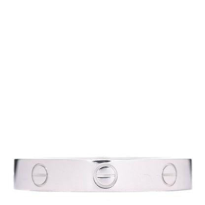 Cartier 18K White Gold 3.5mm LOVE Wedding Band Ring 63 10.25 3 of 4