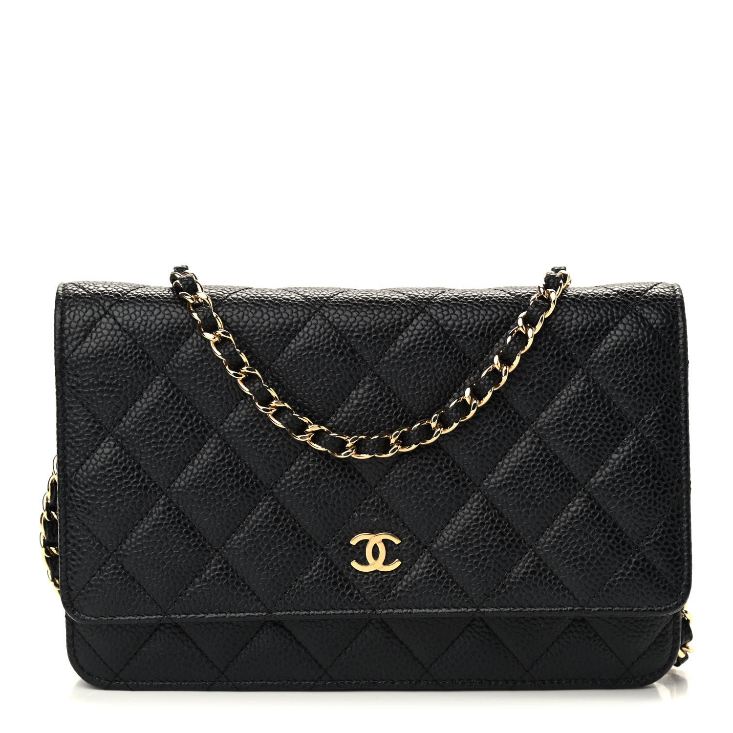 Chanel Caviar Quilted Wallet On Chain WOC Black 1 of 10