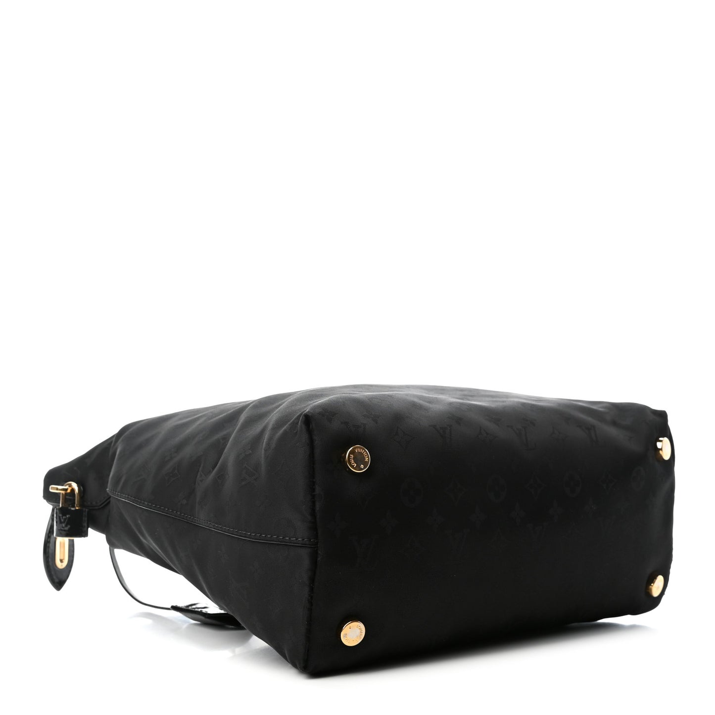 Monogram Nylon Desire Lockit Vertical MM Black