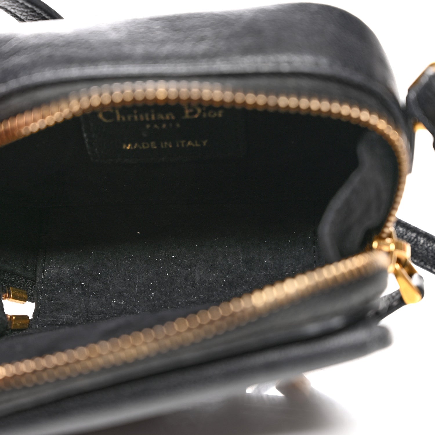 Christian Dior Goatskin Mini Saddle Pouch Black 5 of 8
