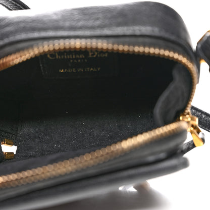 Christian Dior Goatskin Mini Saddle Pouch Black 5 of 8