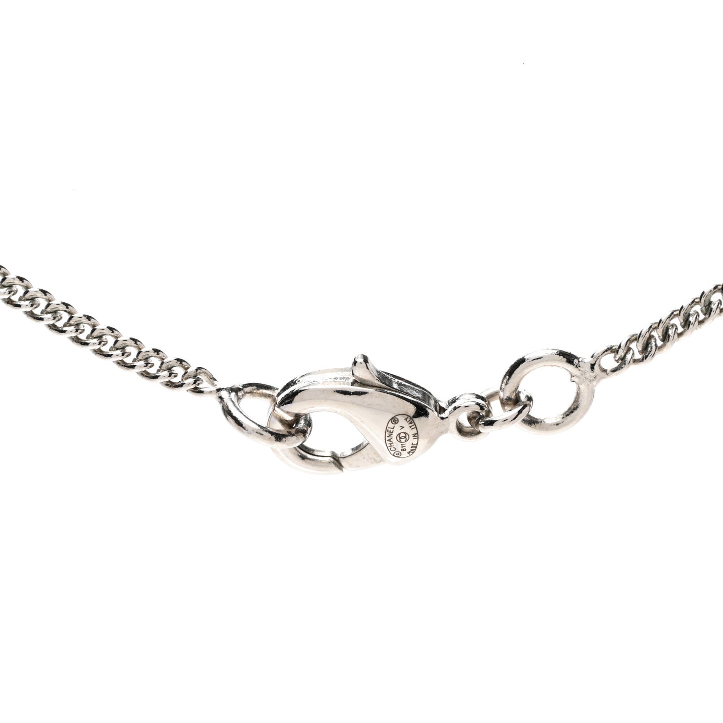 Crystal Timeless CC Necklace Silver