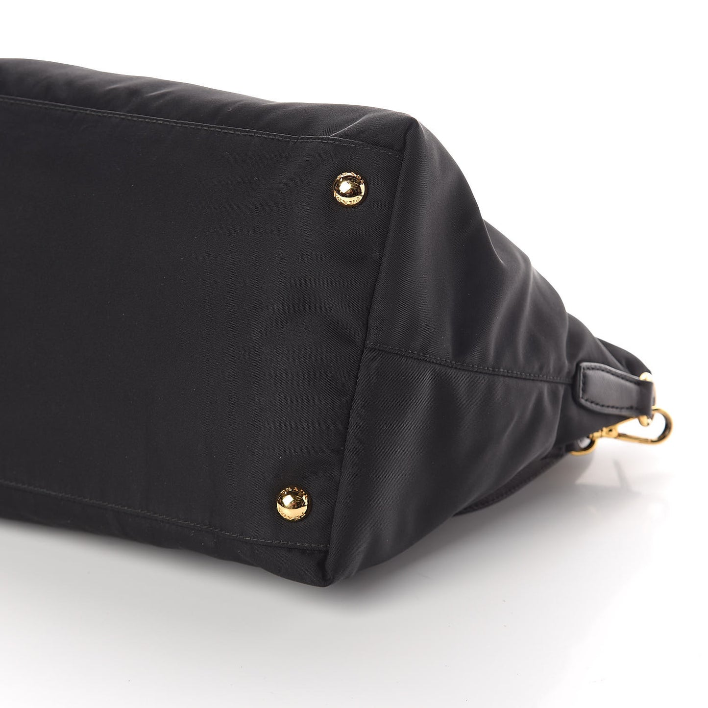 Tessuto Nylon Saffiano Tote Black