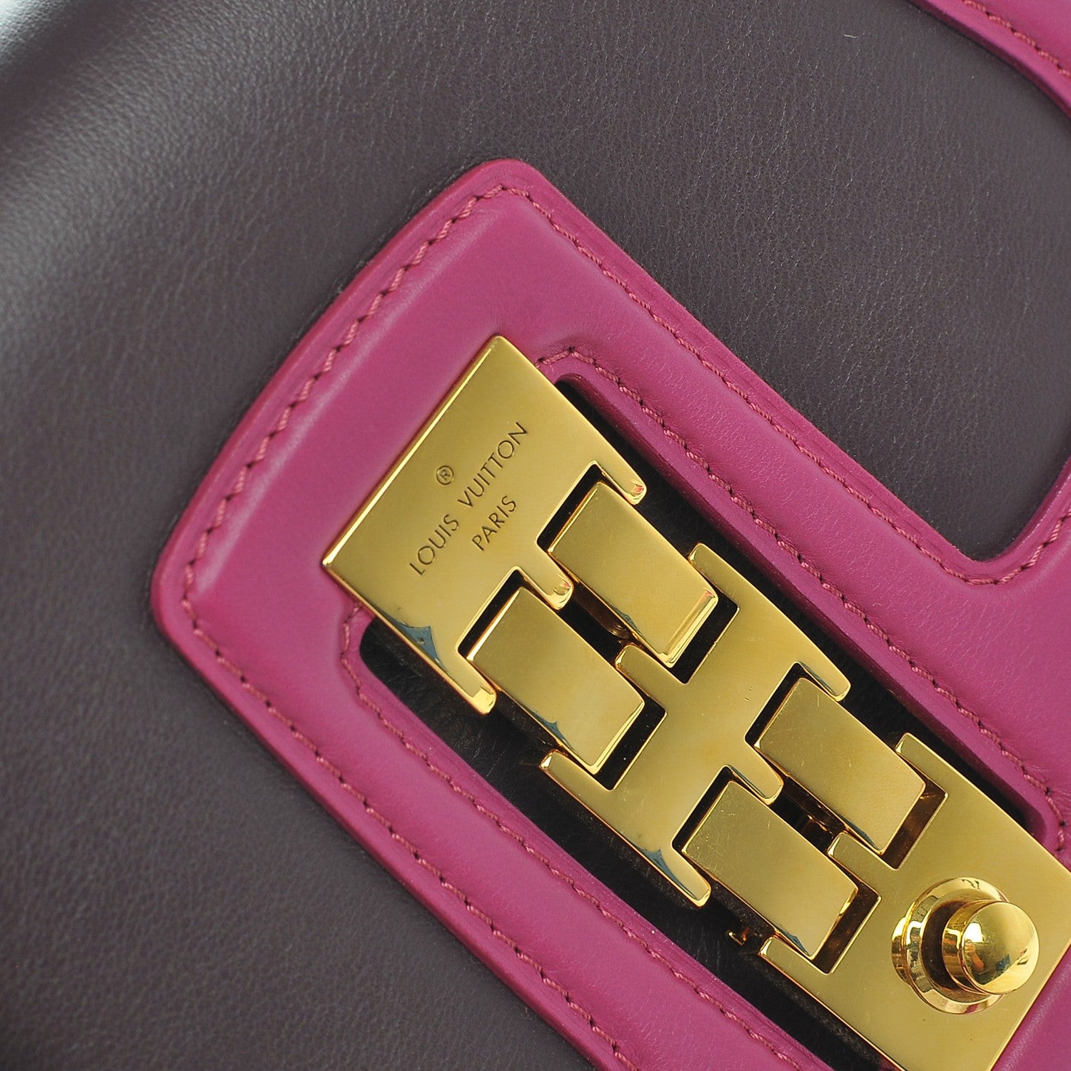 Louis Vuitton Cuir Art Deco Trapeze Prune Cyclamen 8 of 8