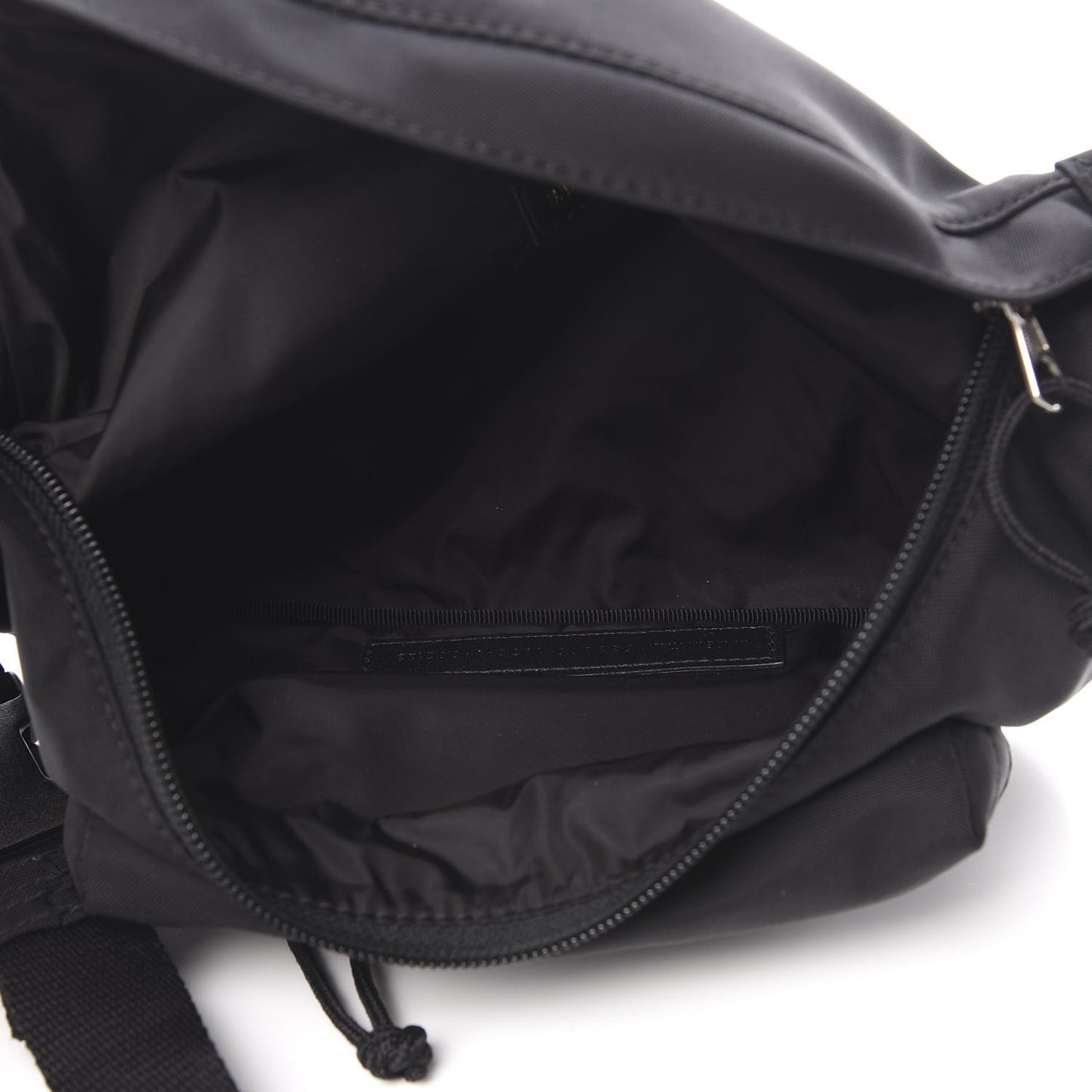 Sport Nylon Logo Embroidered Wheel Beltpack Black