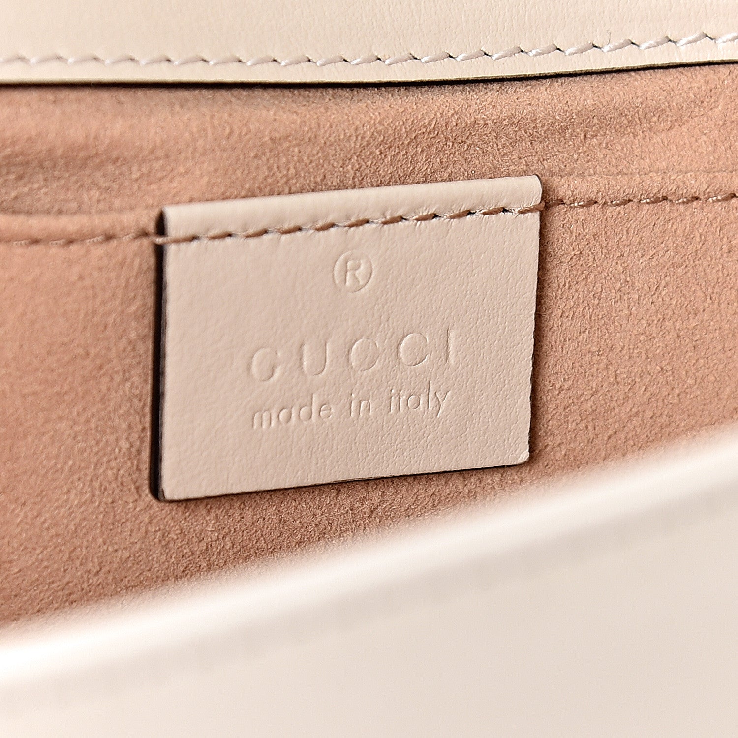 Gucci Calfskin Matelasse Mini GG Marmont Shoulder Bag White 6 of 10