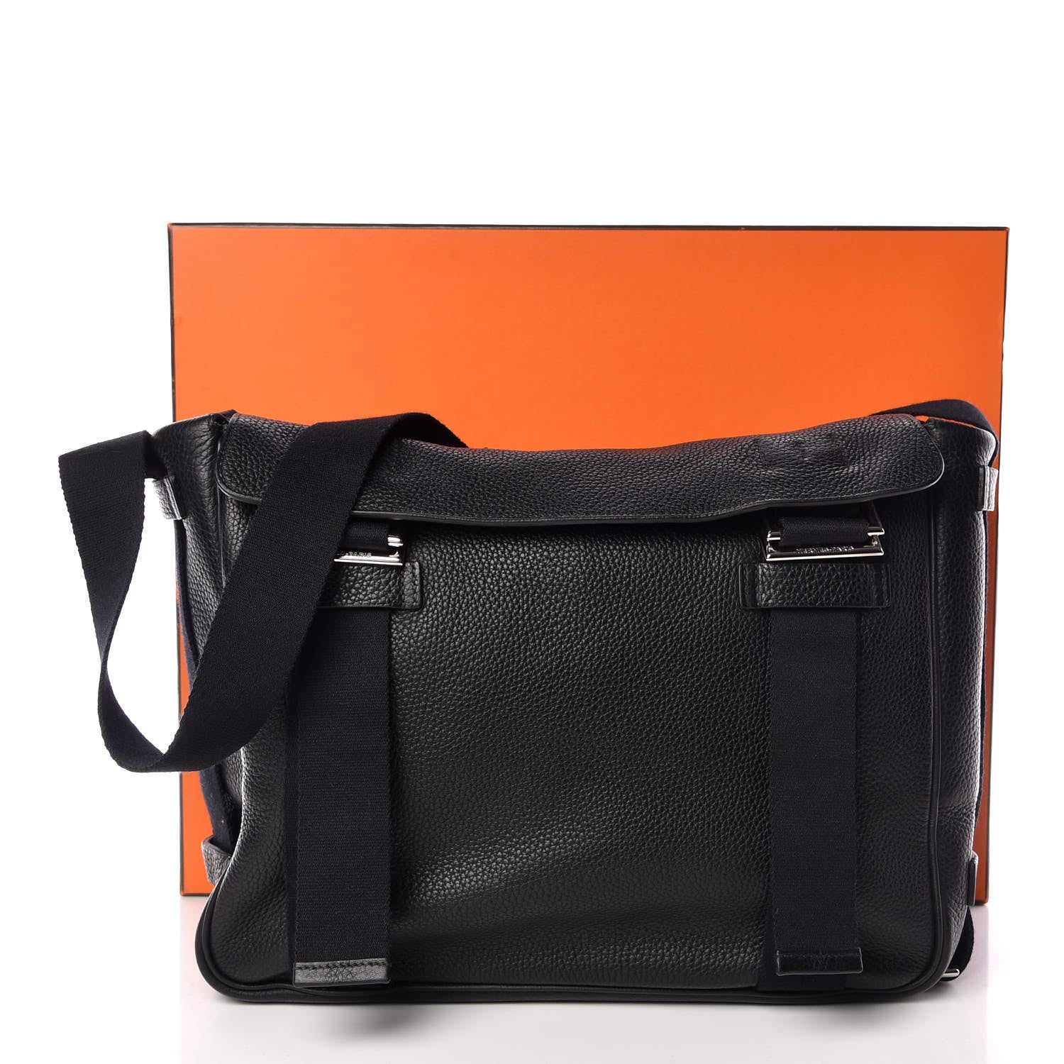 Hermes Taurillon Clemence Tibet MM Black 11 of 11