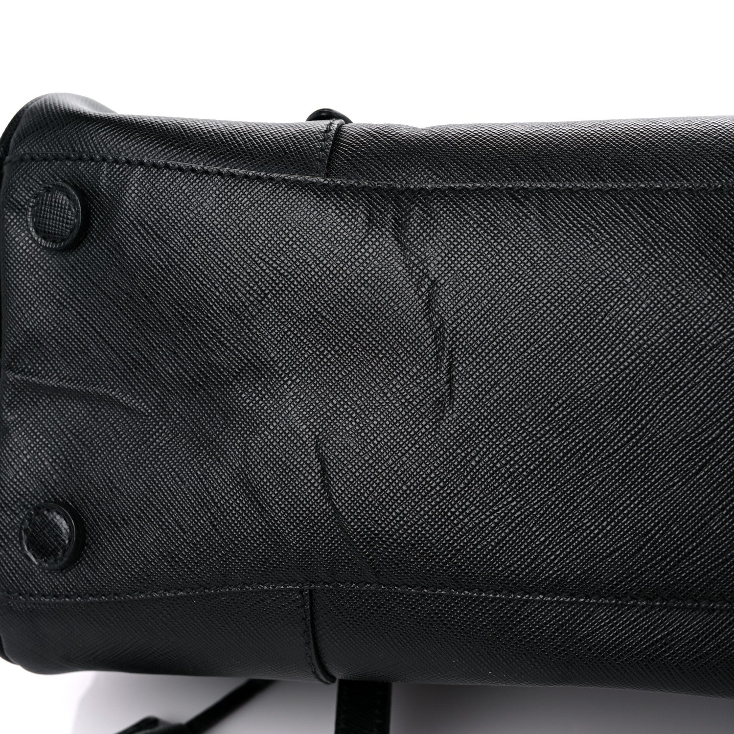 Prada Saffiano Pushlock Satchel Black 10 of 16