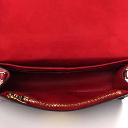 Louis Vuitton Damier Ebene Croisette Chain Wallet Scarlet 5 of 14
